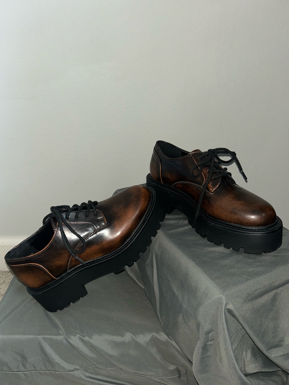 NEW Madden Girl Cagan Platform Oxford Loafers Sz 9.5